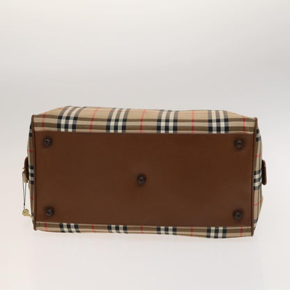 Burberry Vintage Duffle Bag Horseferry Check Canvas, BEIGE, CANVAS, Travel bag