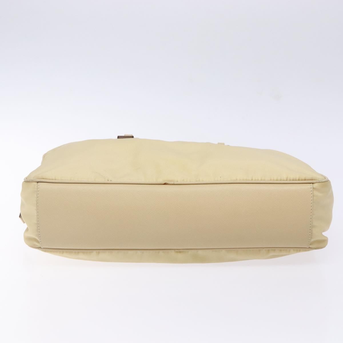 Prada Vintage Zip Handbag Tessuto, BEIGE, NYLON, Handbag