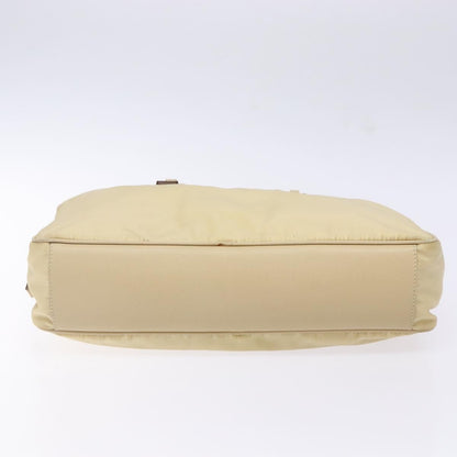 Prada Vintage Zip Handbag Tessuto, BEIGE, NYLON, Handbag