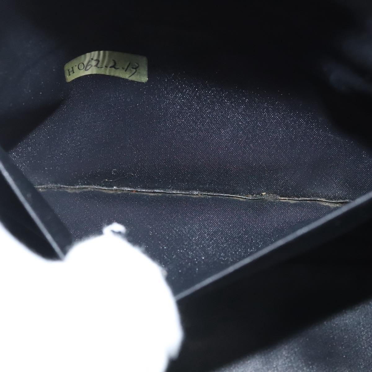 Chanel Vintage Half Moon Chain Bag Quilted Satin with Braided Detail, BLACK, SATIN, Handbag