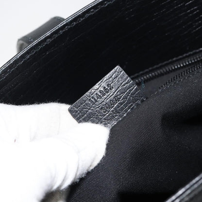 Gucci Vintage Handbag Leather, BLACK, LEATHER, Handbag