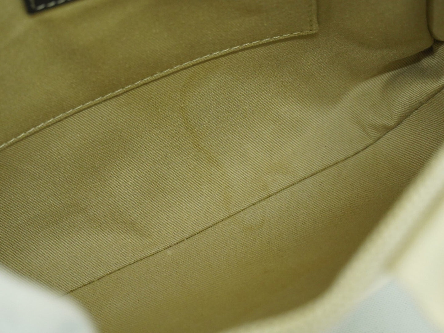 Chloe Woody Tote Canvas with Leather, WHITE, CANVAS, Tote bag