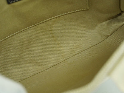 Chloe Woody Tote Canvas with Leather, WHITE, CANVAS, Tote bag