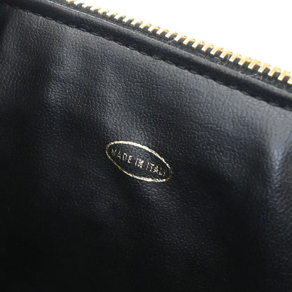 Chanel Vintage Timeless Cosmetic Case Caviar, BLACK, LEATHER, Handbag