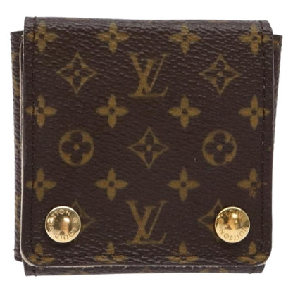 Louis Vuitton CASE JEWELRY BOX Canvas, BROWN, CANVAS, Wallets