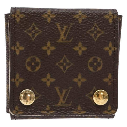 Louis Vuitton CASE JEWELRY BOX Canvas, BROWN, CANVAS, Wallets