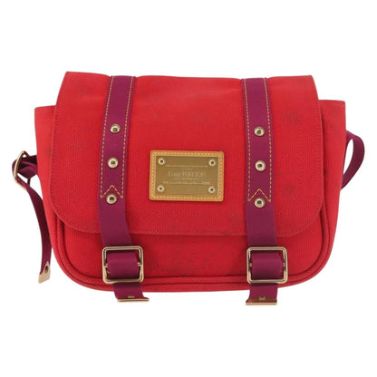 Louis Vuitton Antigua Besace Messenger Bag Canvas, RED, CANVAS, Shoulder bag