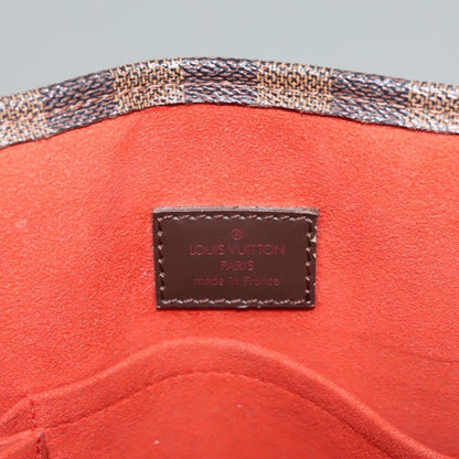 Louis Vuitton Sac Plat Bag Damier, BROWN, CANVAS, Handbag