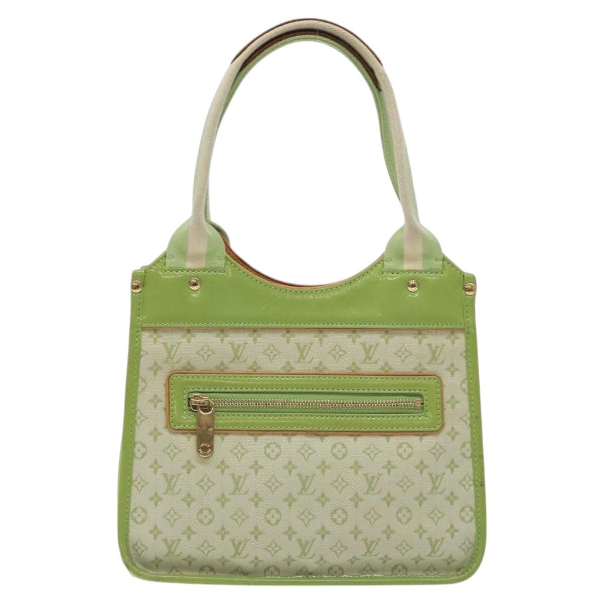Louis Vuitton Kathleen Tote Mini Lin, GREEN, CANVAS, Handbag