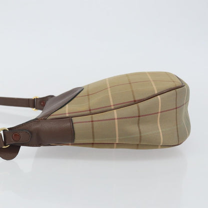 Burberry Nova Check Tote Nylon and Leather, BEIGE, CANVAS, Shoulder bag