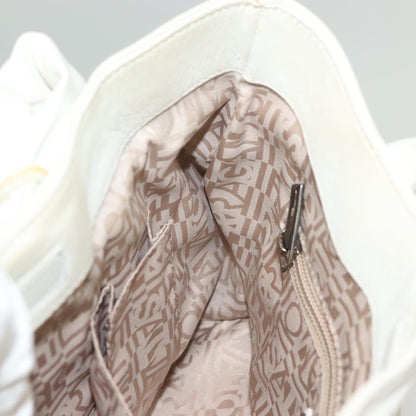 Salvatore Ferragamo Vala Leather, WHITE, LEATHER, Handbag