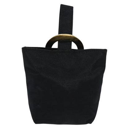 Celine Circle Logo Pouch Canvas, BLACK, CANVAS, Clutche & pouche