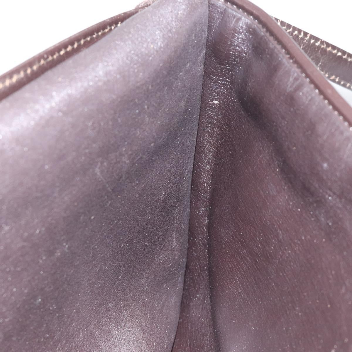 Christian Dior Vintage Trotter Shoulder Bag Embroidered Diorissimo Canvas, BROWN, CANVAS, Shoulder bag