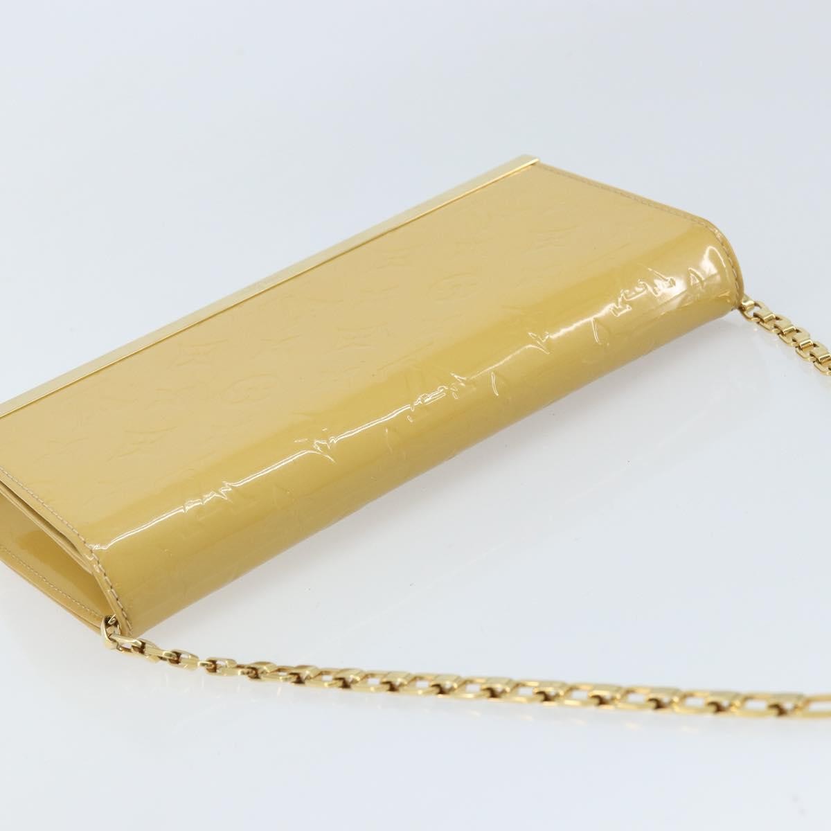 Louis Vuitton Ana Bag Monogram Vernis, YELLOW, PATENT_LEATHER, Clutche & pouche