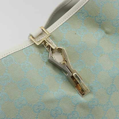 Gucci Vintage Jackie Shoulder Bag Canvas and Leather, Multicolour, Canvas, Handbag