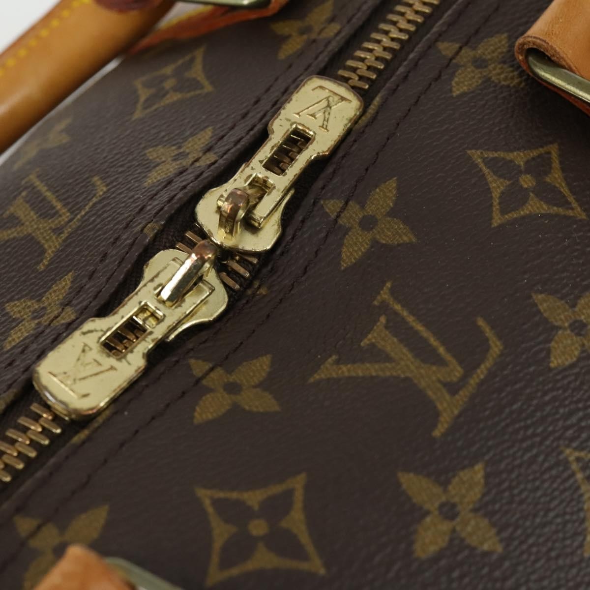 Louis Vuitton Keepall Bag Monogram Canvas, BROWN, CANVAS, Travel bag