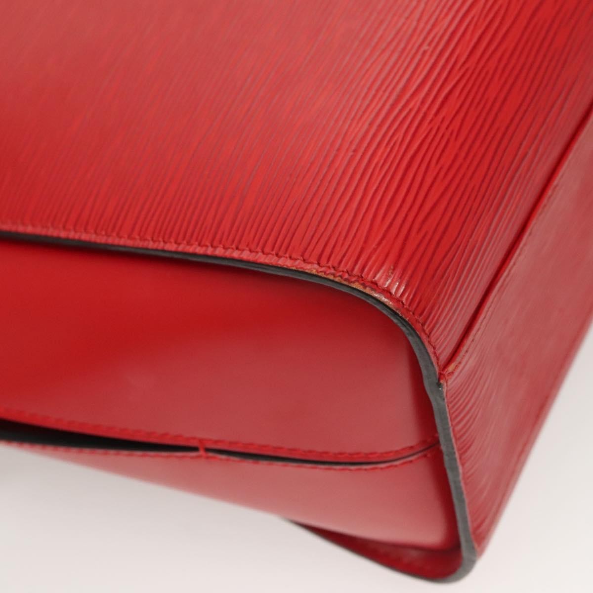 Louis Vuitton Sac Plat NM Bag Epi Leather, RED, LEATHER, Handbag