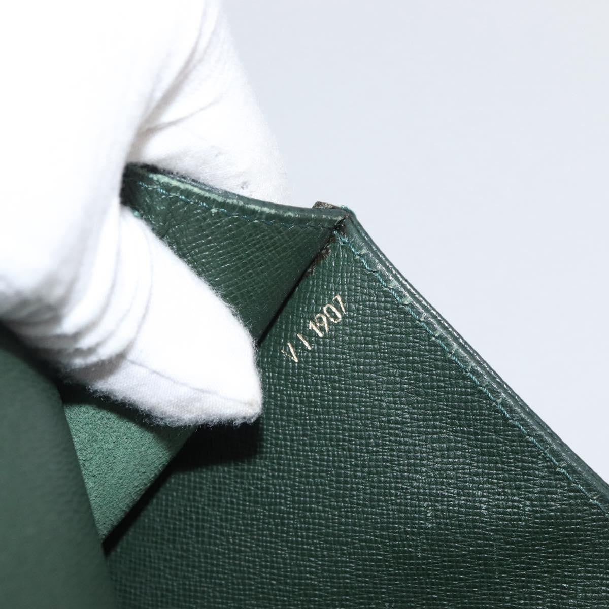Louis Vuitton Serviette Kourad Briefcase Taiga Leather, Green, Leather, Handbag