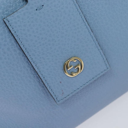 Gucci Swing Tote Leather, BLUE, LEATHER, Tote bag