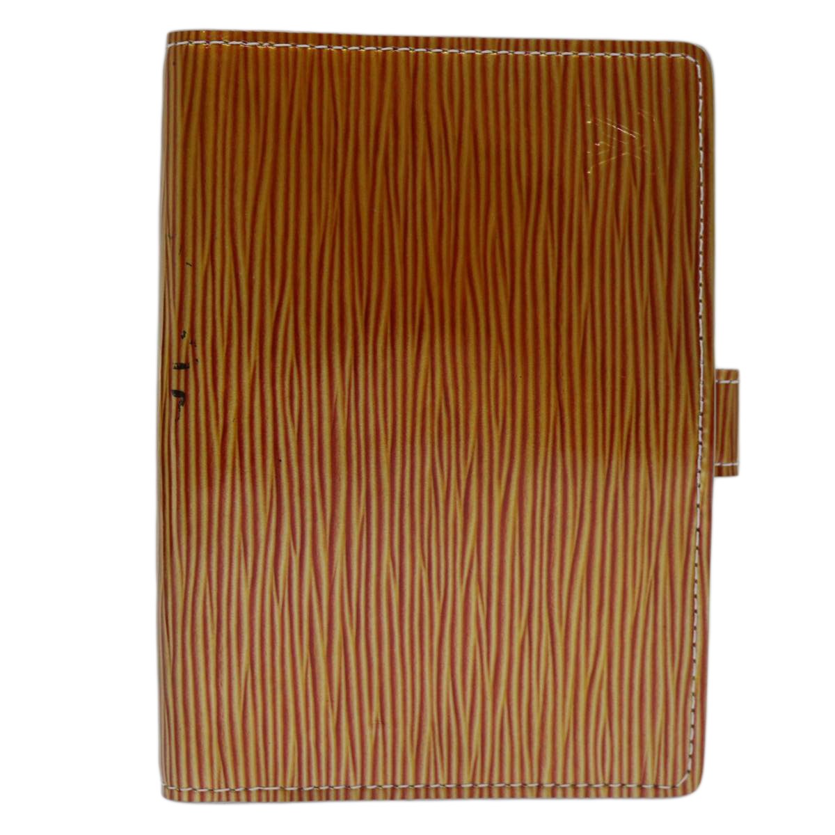Louis Vuitton Agenda Cover Epi Leather, ORANGE, LEATHER, Wallets