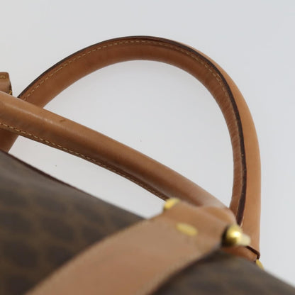 Celine Vintage Duffle Bag Canvas and Leather, BROWN, CANVAS, Travel bag