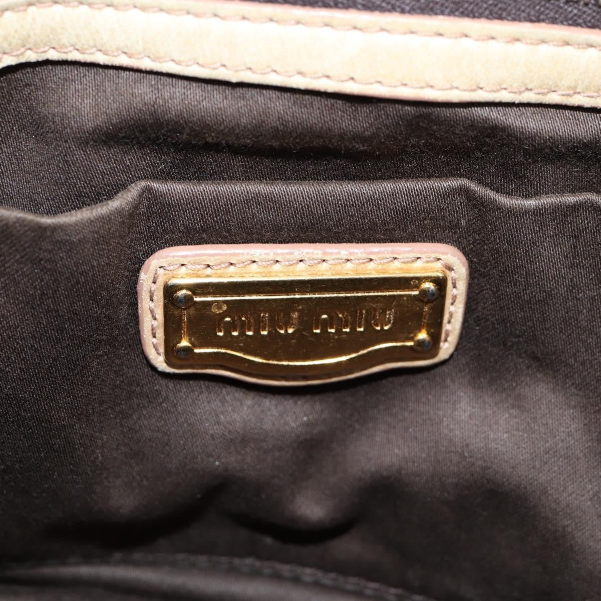 Miu Miu Coffer Convertible Satchel Leather, BEIGE, LEATHER, Handbag