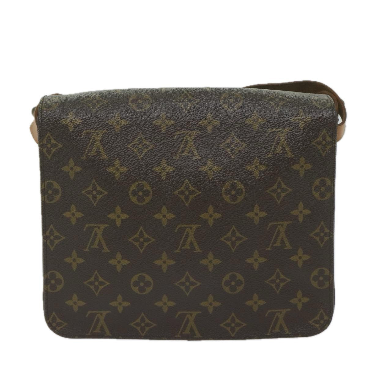 Louis Vuitton Cartouchiere Handbag Monogram Canvas, BROWN, CANVAS, Handbag