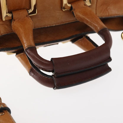 Chloe Ethel Handbag Leather, BROWN, LEATHER, Handbag