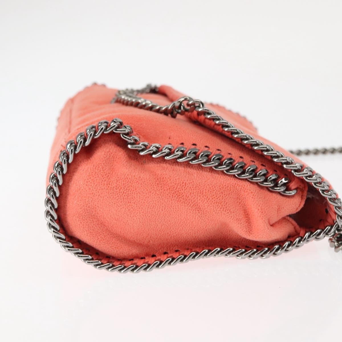 Stella McCartney Falabella Fold Over Crossbody Bag Suede, ORANGE, SUEDE, Shoulder bag