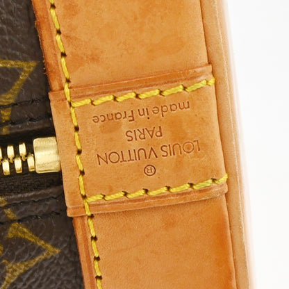 Louis Vuitton Alma Handbag Monogram Canvas, Brown, Canvas, Handbag