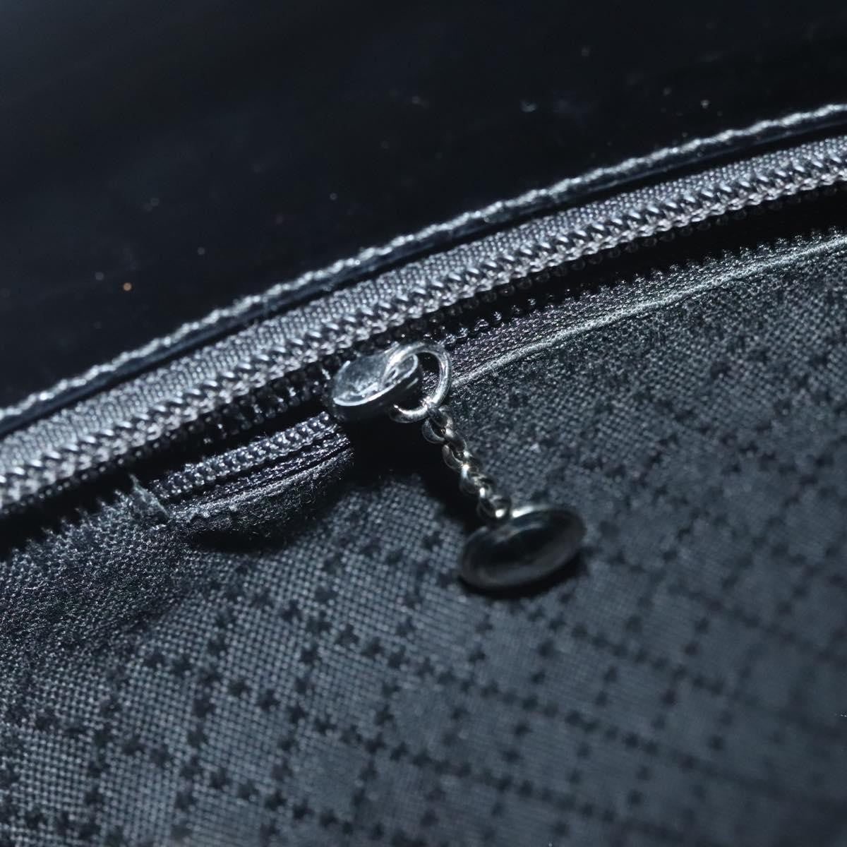 Gucci Vintage Bamboo Handle Bag Nylon, BLACK, NYLON, Handbag