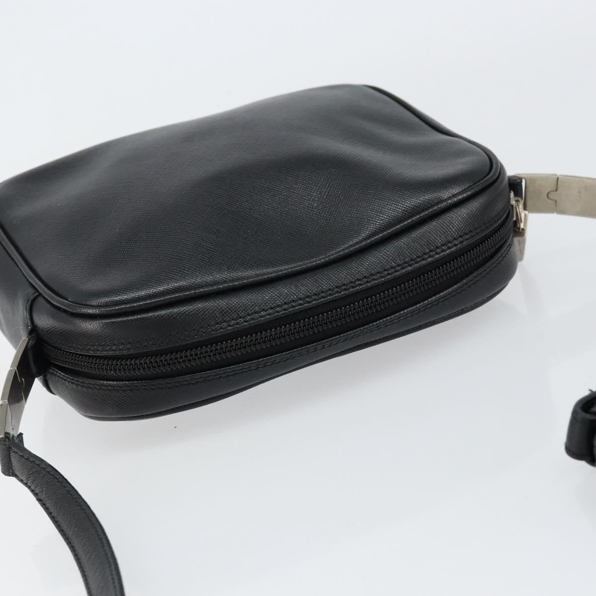 Salvatore Ferragamo Vintage Shoulder Bag Leather, BLACK, LEATHER, Shoulder bag