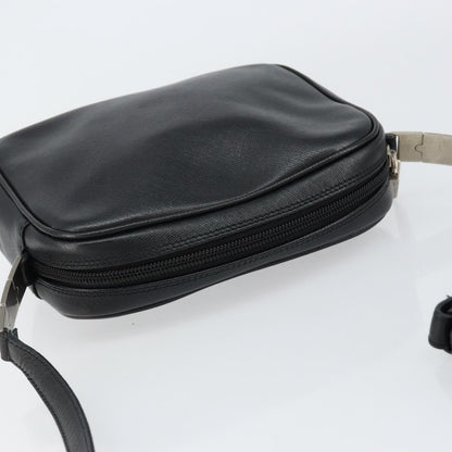 Salvatore Ferragamo Vintage Shoulder Bag Leather, BLACK, LEATHER, Shoulder bag