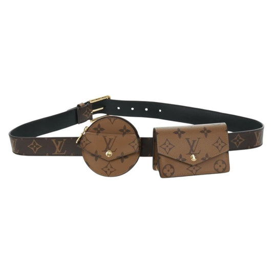 Louis Vuitton Daily Multi Pocket Belt Monogram Canvas, Brown, Canvas, Wallet