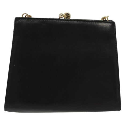Salvatore Ferragamo Vala Shoulder Bag Leather, BLACK, LEATHER, Shoulder bag