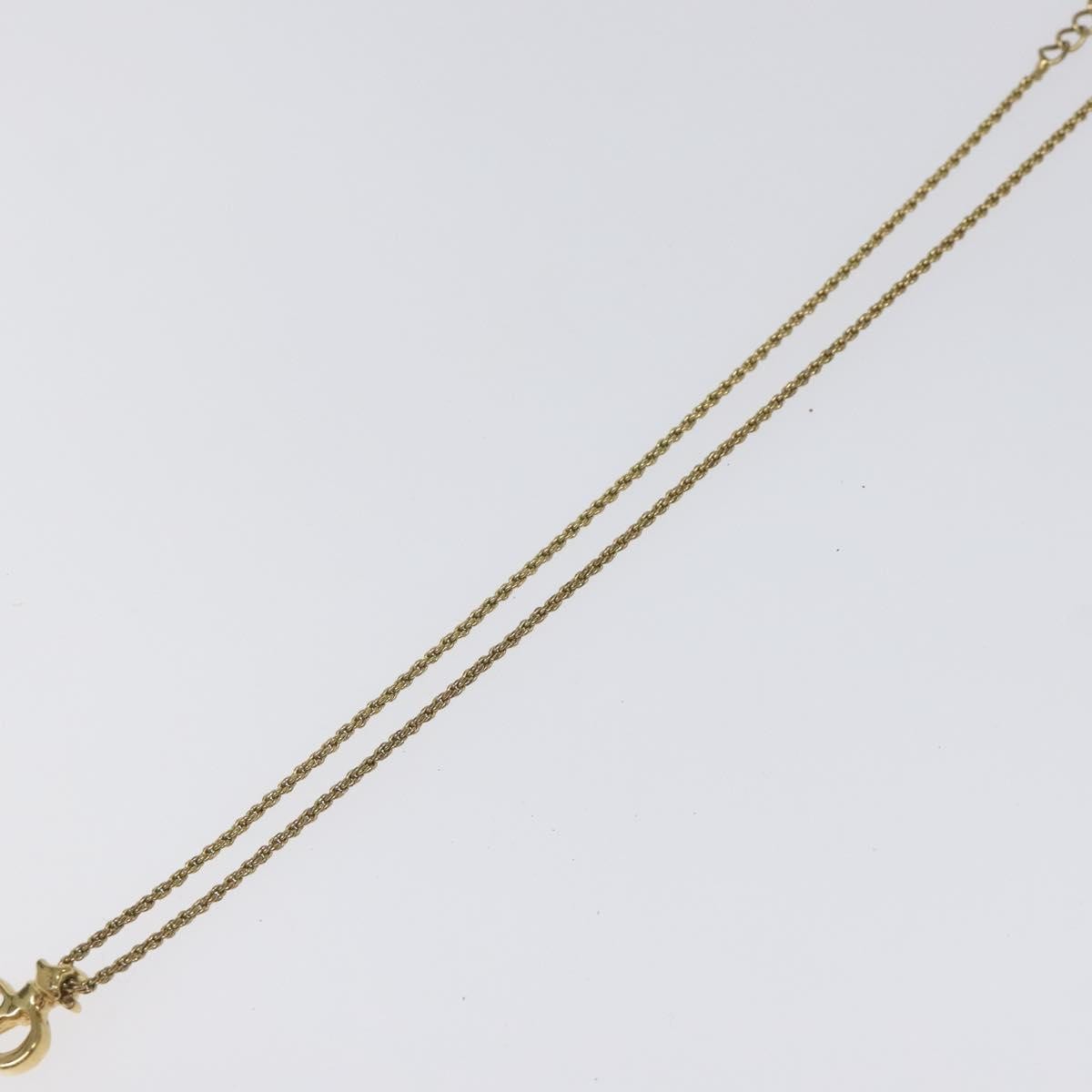 Christian Dior CD Pendant Necklace Metal, GOLD, METAL, Necklace