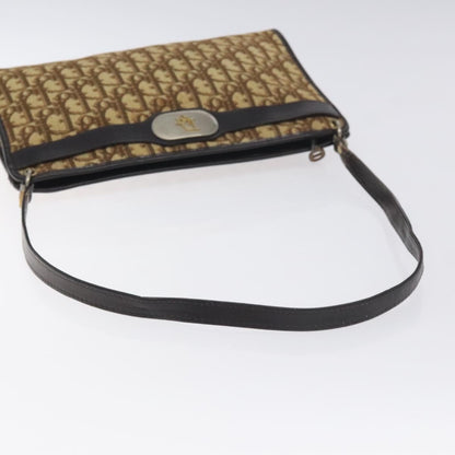 Christian Dior Vintage Trotter Shoulder Bag Canvas, BROWN, CANVAS, Shoulder bag