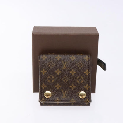 Louis Vuitton CASE JEWELRY BOX Canvas, BROWN, CANVAS, Wallets