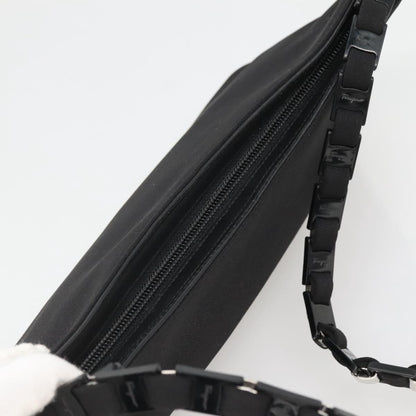 Salvatore Ferragamo Vala Shoulder Bag Nylon, BLACK, NYLON, Shoulder bag