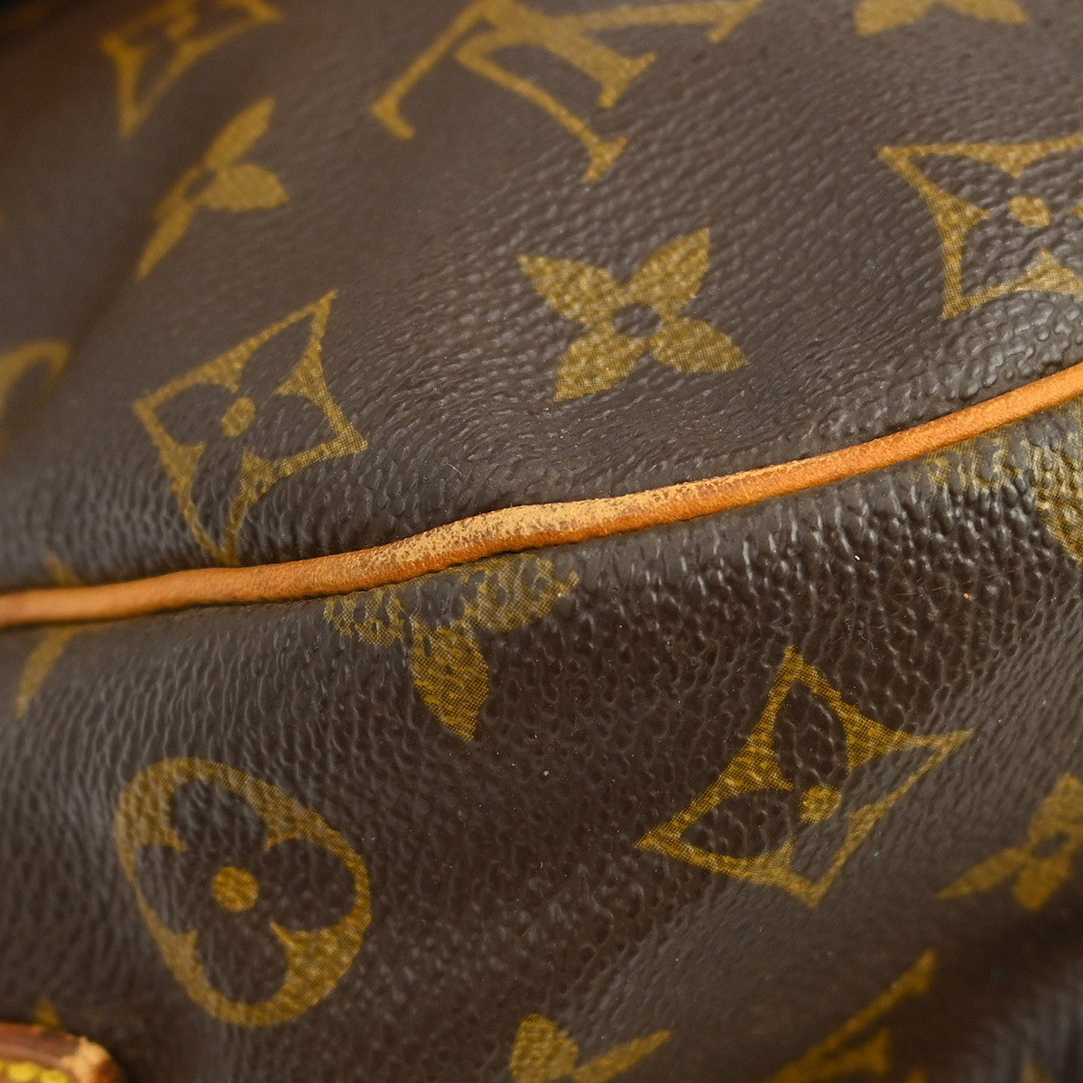 Louis Vuitton Saumur Handbag Monogram Canvas, Brown, Canvas, Shoulder Bag