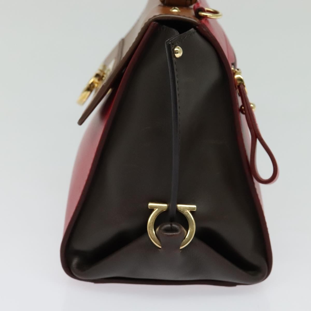 Salvatore Ferragamo Sofia Satchel Leather, RED, LEATHER, Handbag