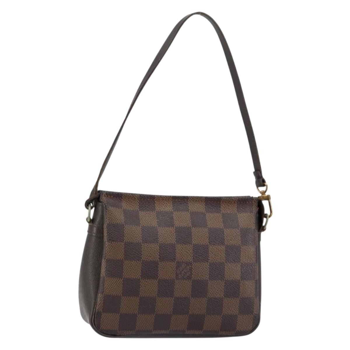 Louis Vuitton Trousse Make Up Bag Damier Canvas, BROWN, CANVAS, Clutche & pouche