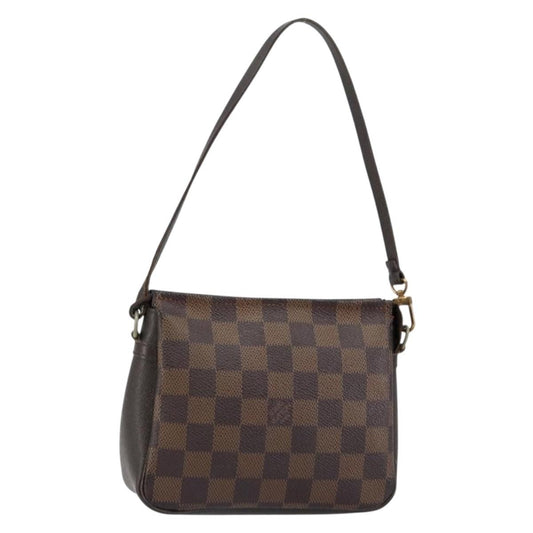 Louis Vuitton Trousse Make Up Bag Damier Canvas, BROWN, CANVAS, Clutche & pouche