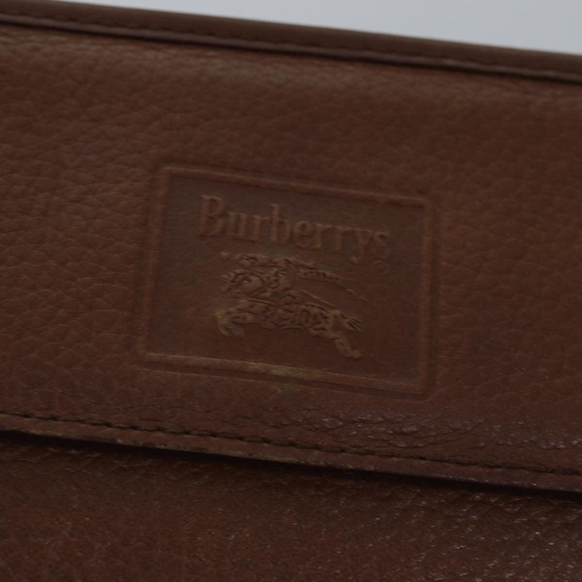 Burberry Vintage Pouch Leather, Brown, Leather, Clutch