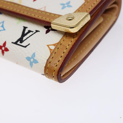 Louis Vuitton Porte-Monnaie Plat Coin Purse Monogram Multicolor, MULTICOLOUR, CANVAS, Wallets