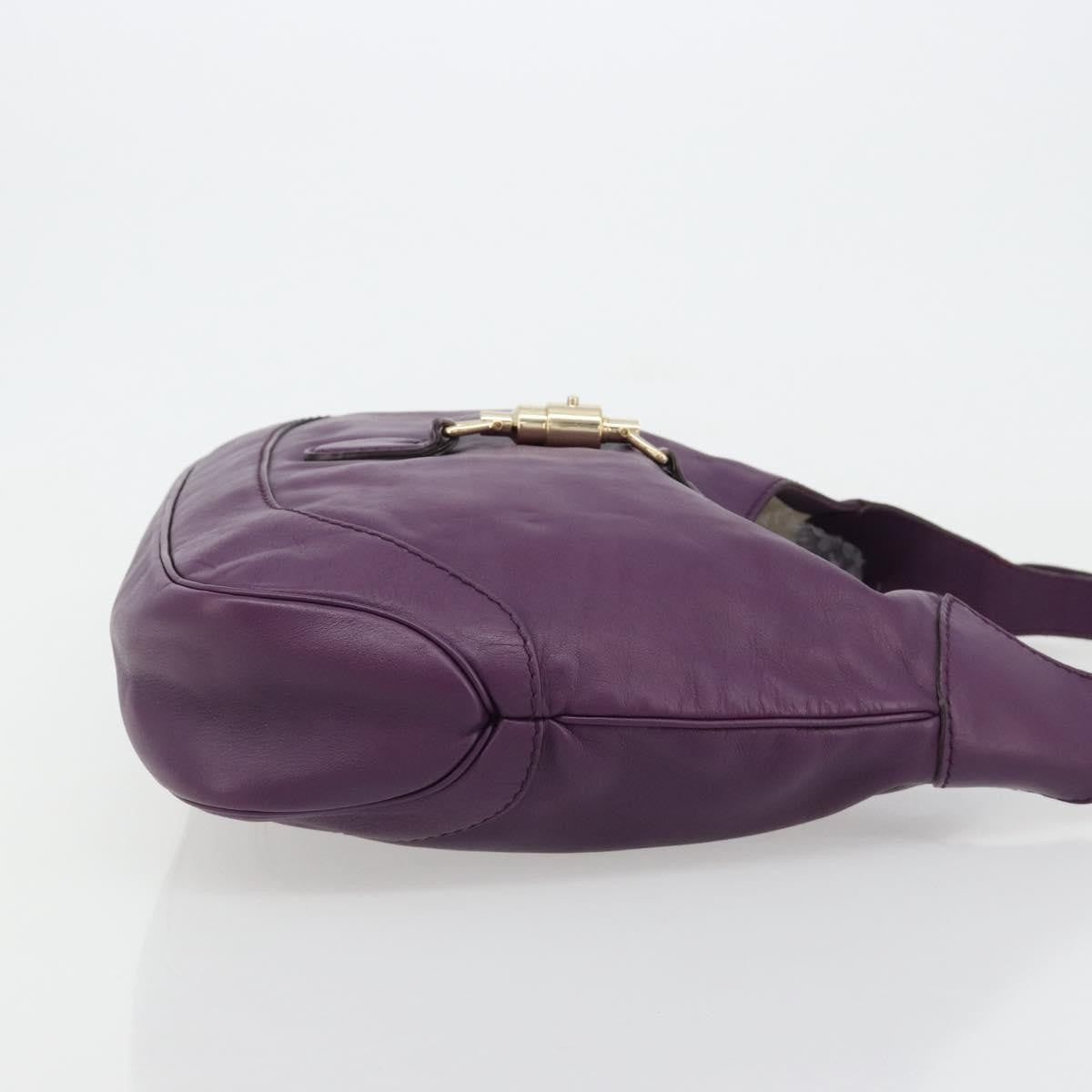 Gucci Jackie Original Shoulder Bag Leather, Purple, Leather, Handbag