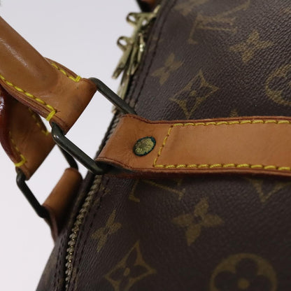 Louis Vuitton Keepall Bag Monogram Canvas, BROWN, CANVAS, Travel bag