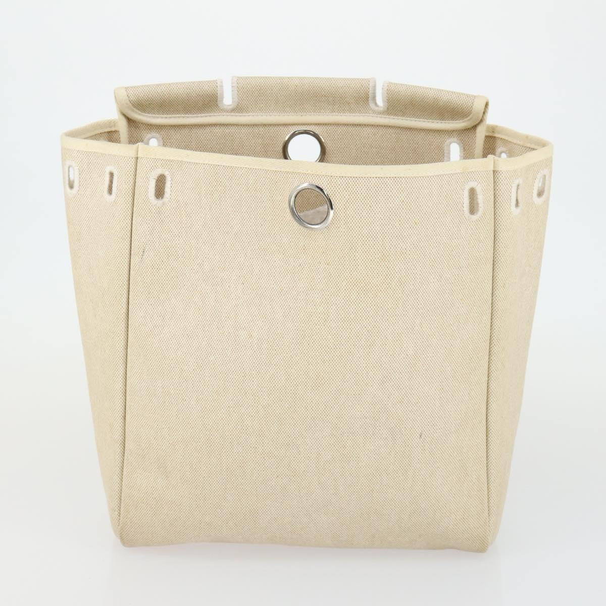 Hermes Herbag A Dos Backpack Toile, BEIGE, CANVAS, Backpack