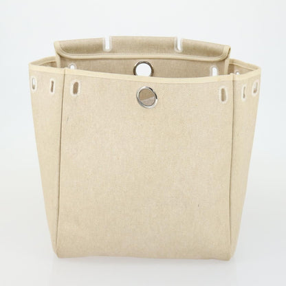 Hermes Herbag A Dos Backpack Toile, BEIGE, CANVAS, Backpack