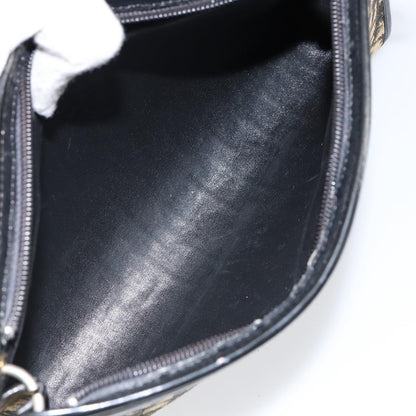 Christian Dior Vintage Trotter Shoulder Bag Canvas, NAVY, CANVAS, Shoulder bag
